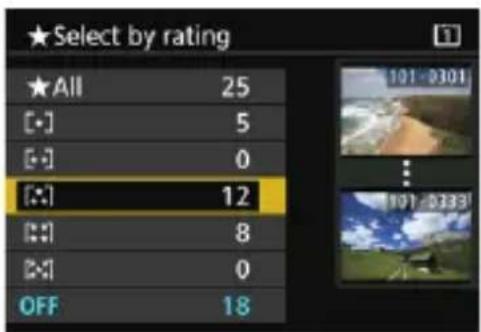 ★Select by rating ★All 25 [·] 5 [·] 0 [·:] 12 [·:] 8 [·:] 0 OFF 18