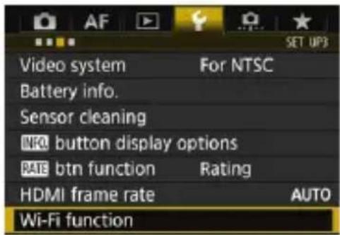 Video system For NTSC Battery info. Sensor cleaning INFO button display options RATE btn function Rating HDMI frame rate AUTO Wi-Fi function