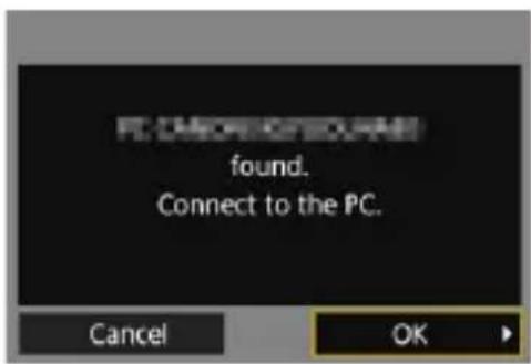 PC CASH OR SCROLL found. Connect to the PC.