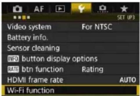 Video system For NTSC Battery info. Sensor cleaning INFO button display options RATE btn function Rating HDMI frame rate AUTO Wi-Fi function