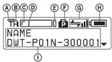 SONY DWT-P01N - ⑤Anzeigebereich - 1