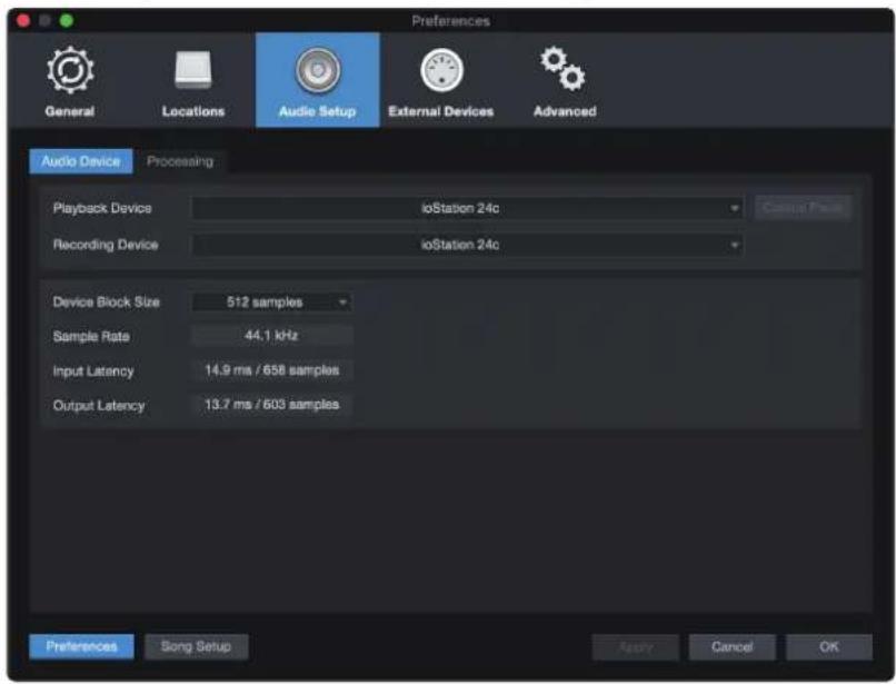 PRESONUS ioStation 24c - Konfiguration von Audiogeräten - 3