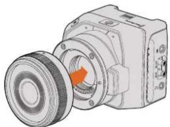Blackmagic Design Studio Camera HD 2 - レンズの取り付け - 2