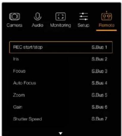 Blackmagic Design Studio Camera HD 2 - Uzaktan Kontrol Ayarları - 1