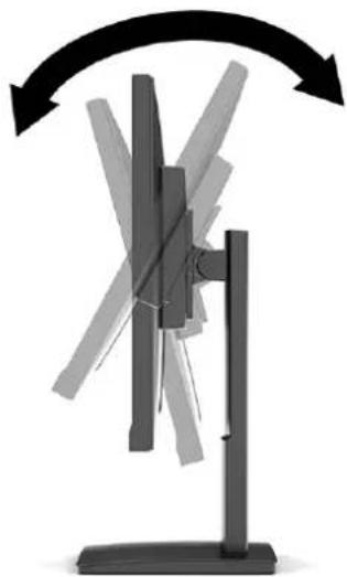 HP X27i - Adjusting the monitor - 3