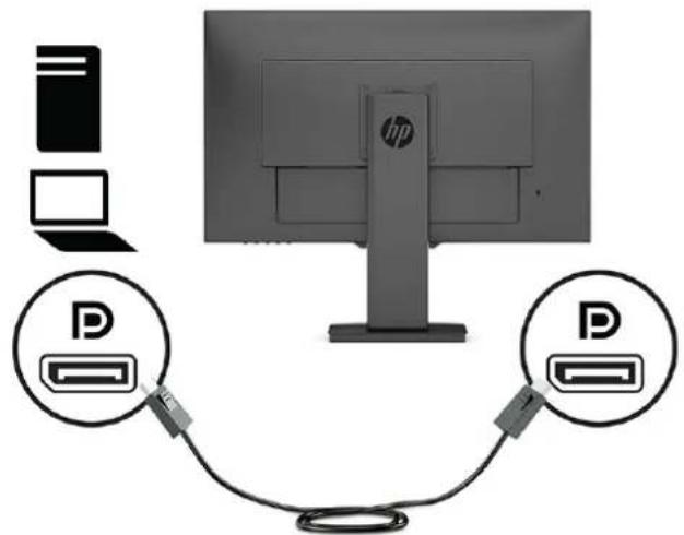 HP X27i - Connecting the cables - 3
