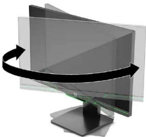 HP X27i - Adjusting the monitor - 4