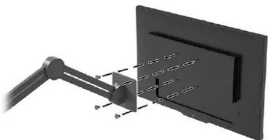 HP X27i - Attaching the monitor head to a mounting device - 2