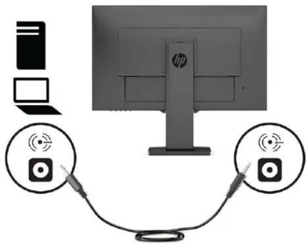 HP X27i - Connecting the cables - 5