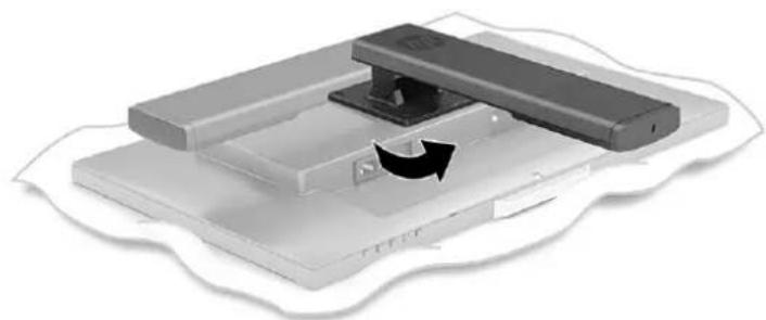 HP X27i - Attaching the monitor stand - 2