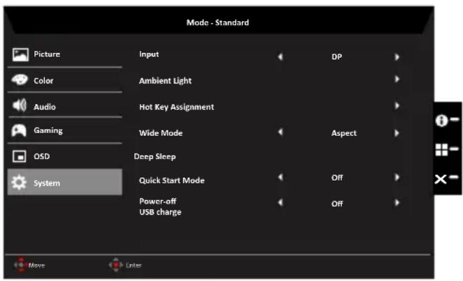 ACER Predator Z1 Z271T01 - System - 1