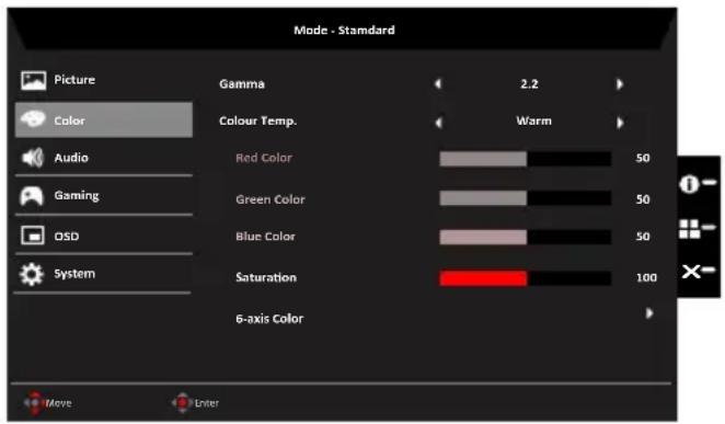 ACER Predator Z1 Z271T01 - Color - 1