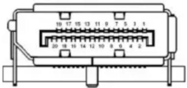 ACER Predator Z1 Z271T01 - 20-pin color display signal cable - 1