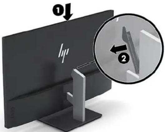 HP EliteDisplay S270n - Removing the stand's hinge blocker - 1