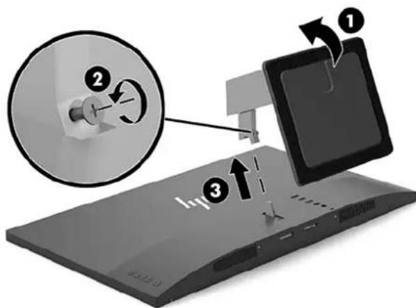 HP EliteDisplay S270n - Removing the monitor stand - 2