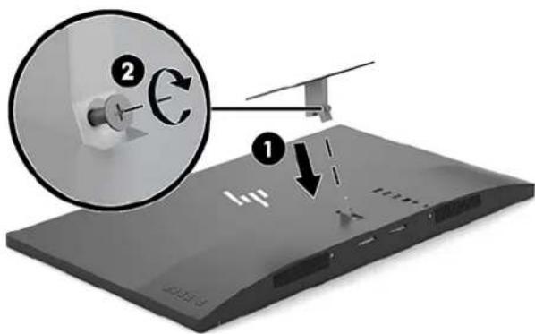 HP EliteDisplay S270n - Attaching the VESA mounting bracket - 1