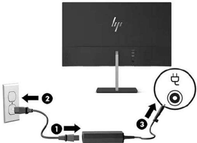 HP EliteDisplay S270n - Connecting the cables - 10