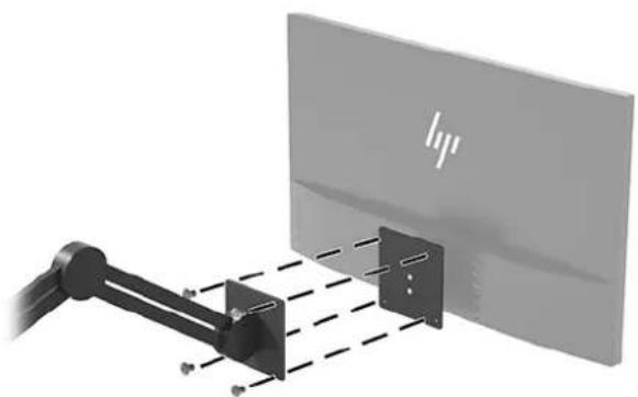 HP EliteDisplay S270n - Attaching the VESA mounting bracket - 2