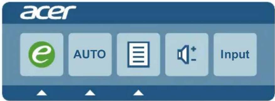 ACER B246WL - Using the Shortcut Menu - 1