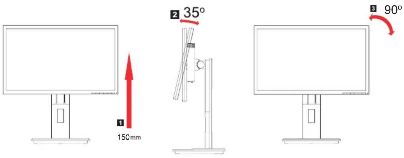ACER B246WL - - Monitor Pivot - 1