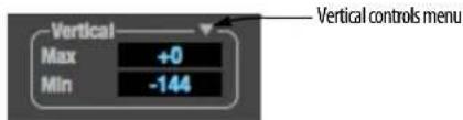 MOTU 828es - Vertical controls (amplitude axis) - 1