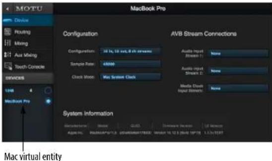 MOTU 828es - Web app setup - 2
