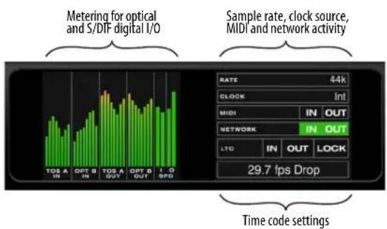 MOTU 828es - Screen set C — Digital Meters + Settings - 1