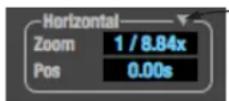MOTU 8pre-es - Horizontal controls (time axis) - 1
