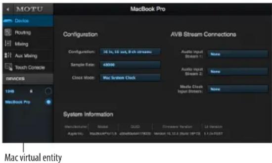 MOTU 8pre-es - Web app setup - 1