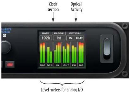 MOTU 624 - LEVEL METERS - 1