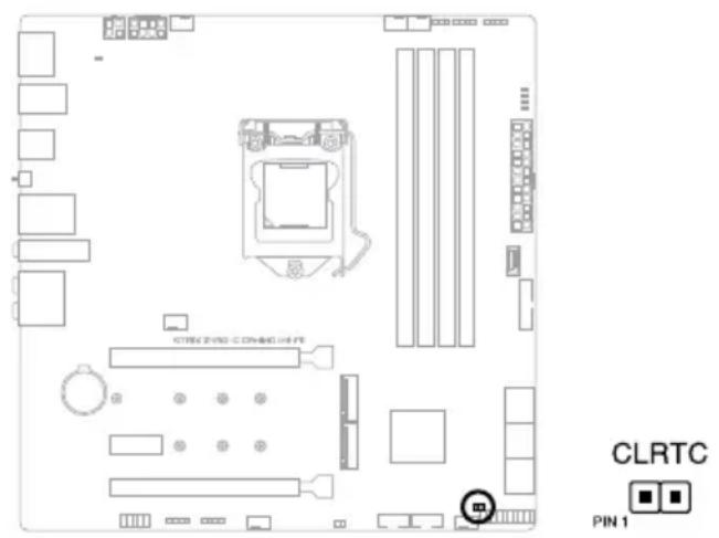 ASUS ROG Strix Z490-G - Clear CMOS header - 1