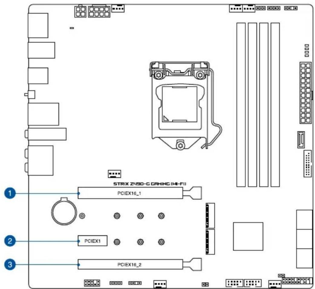 ASUS ROG Strix Z490-G - Expansion slots - 2