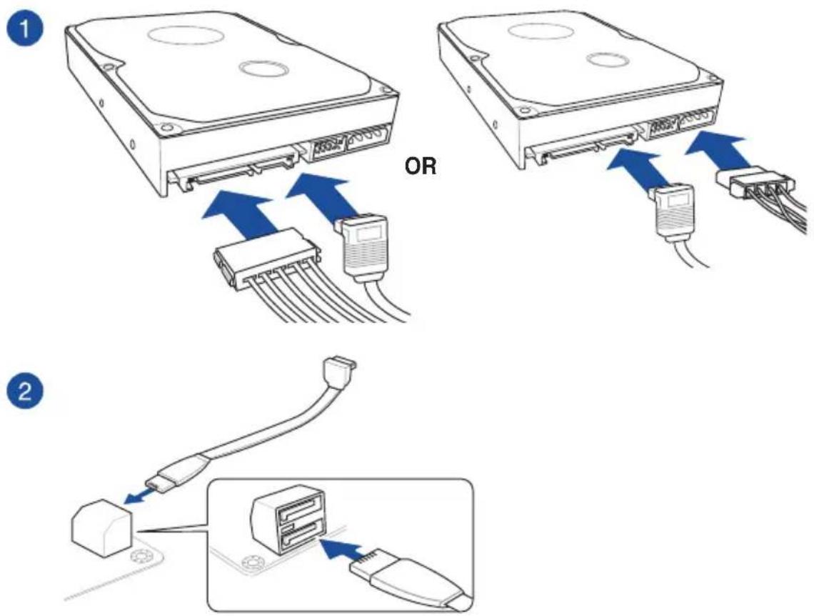ASUS ROG Strix B550-F WIFI - SATA device connection - 1