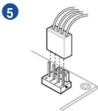 ASUS ROG Strix B550-F WIFI - CPU Heatsink and fan assembly Type 1 - 5