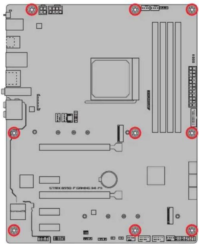 ASUS ROG Strix B550-F WIFI - Motherboard installation - 3
