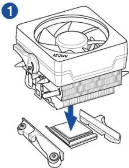 ASUS ROG Strix B550-F WIFI - CPU Heatsink and fan assembly Type 1 - 1