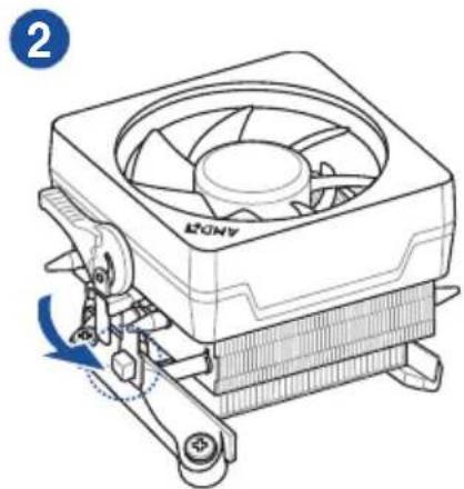 ASUS ROG Strix B550-F WIFI - CPU Heatsink and fan assembly Type 1 - 2
