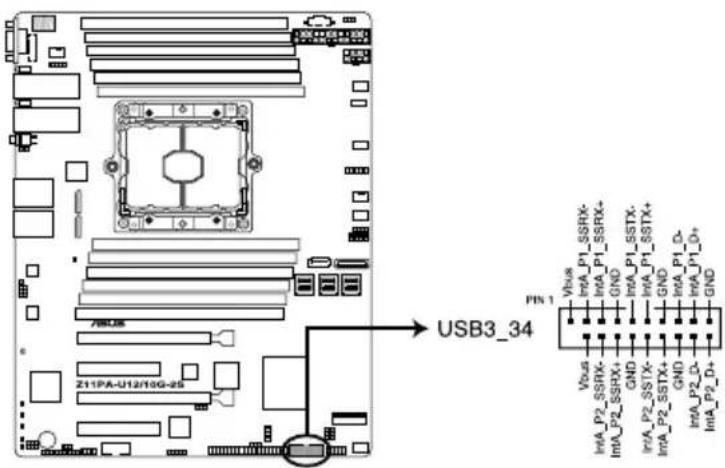 ASUS Z11PA-U12 - USB 3.0 connector (20-1 pin USB3\_34) - 1