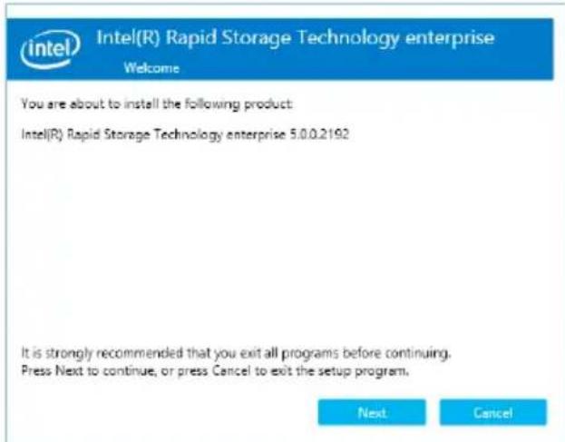 ASUS Z11PA-U12 - 6.7Intel® Rapid Storage Technology enterprise 5.0 installation - 2