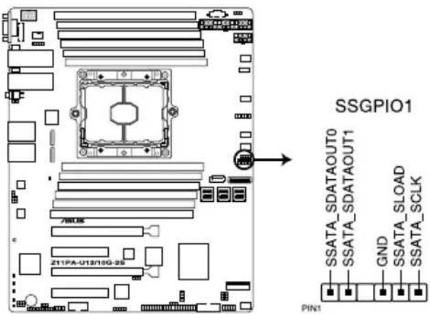 ASUS Z11PA-U12 - Serial General Purpose Input/Output connector (6-1 pin SSGPIO1) - 1