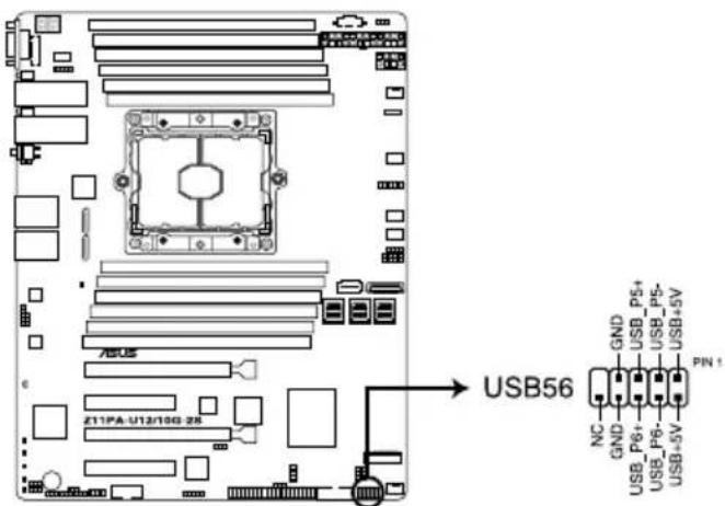 ASUS Z11PA-U12 - USB 2.0 connector (10-1 pin USB56) - 1