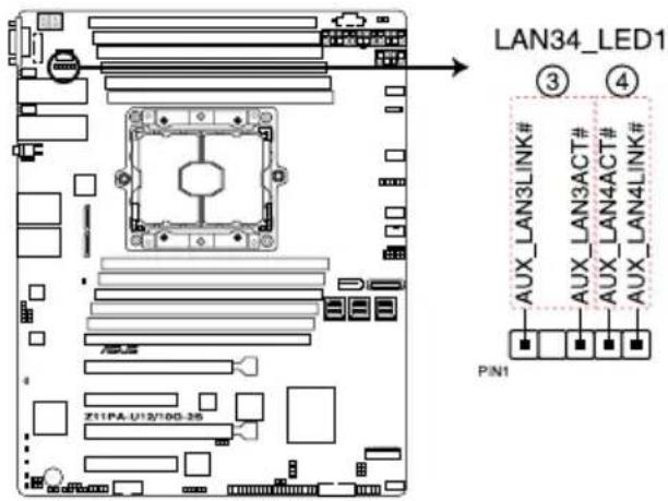 ASUS Z11PA-U12 - LAN34\_LED connector (5-1 pin LAN34\_LED1) - 1