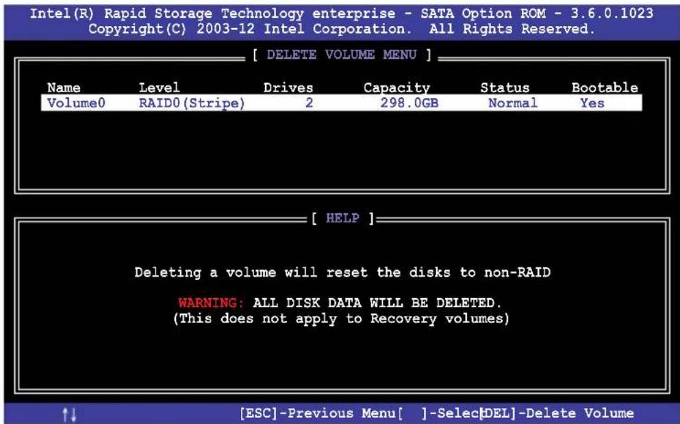 ASUS Z11PA-U12 - Deleting a RAID set - 2