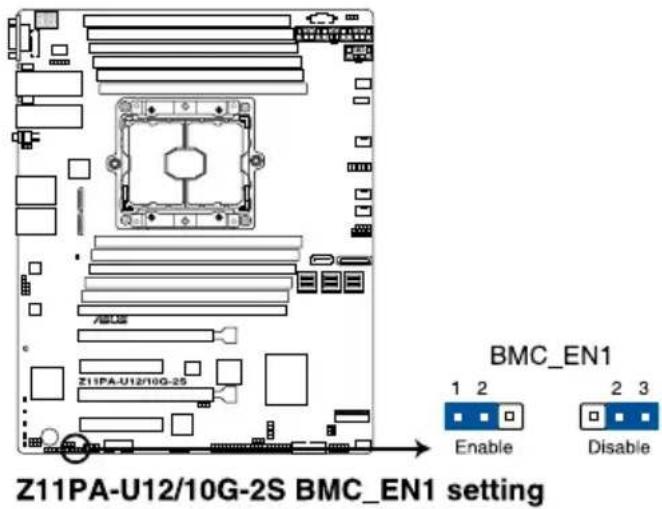ASUS Z11PA-U12 - Baseboard Management Controller setting (3-pin BMC\_EN1) - 1