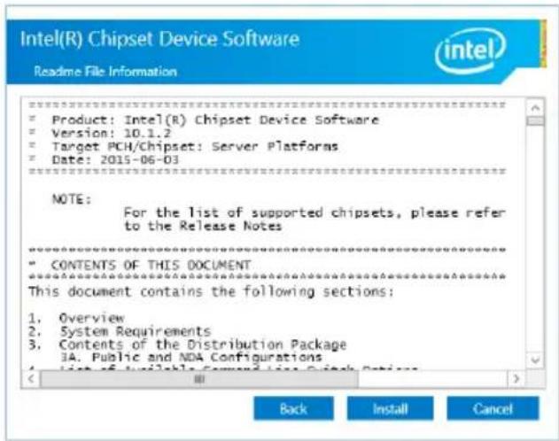 ASUS Z11PA-U12 - Intel® chipset device software installation - 5