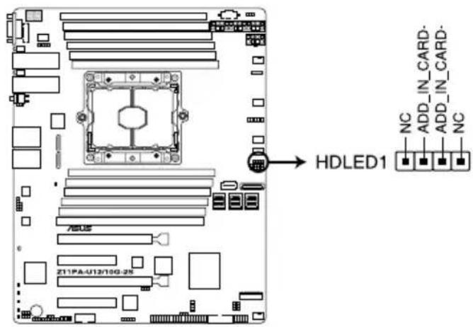 ASUS Z11PA-U12 - Hard disk activity LED connector (4-pin HDLED1) - 1