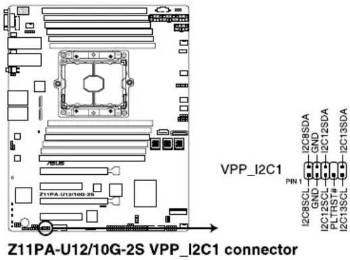 ASUS Z11PA-U12 - VPP\_I2C1 connector (10-1 pin VPP\_I2C1) - 1