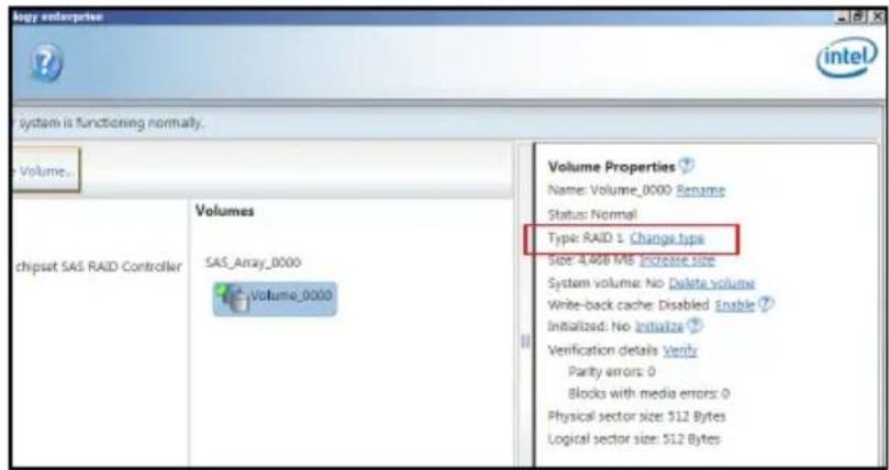 ASUS Z11PA-U12 - Changing a Volume Type - 1