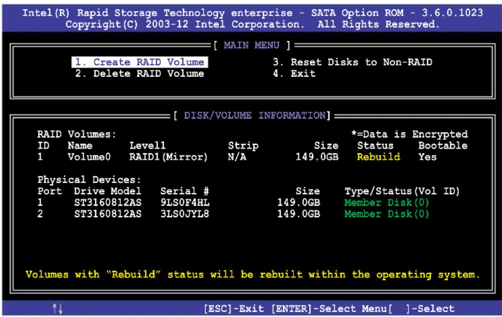 ASUS Z11PA-U12 - Rebuilding the RAID with other non-RAID disk - 3