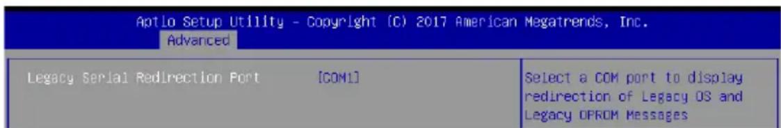 ASUS Z11PA-U12 - Legacy Console Redirection Settings - 1